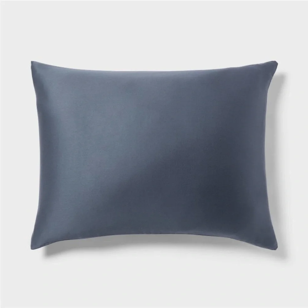 THRESHOLD NWT 3pc luxe tencel lycocell duvet cover & sham set -slate blue -king